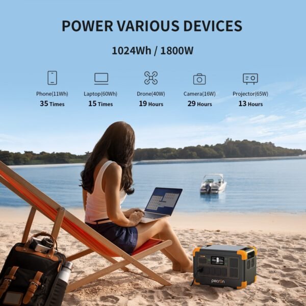 E1000LFP Portable Power Station 1800W 1024Wh - Image 8