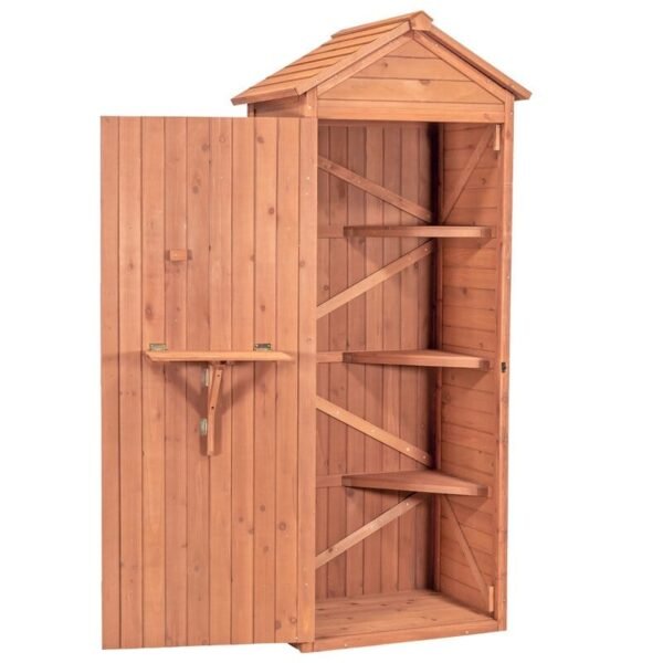 2.5 ft. W x 2 ft. D Solid Wood Lean-To Tool Shed - Image 5