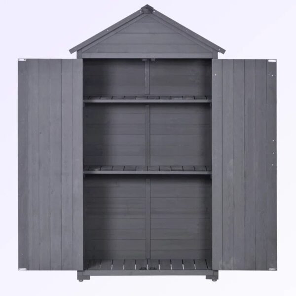 3 ft. W x 1 ft. 8 in. D Solid Wood Storage Shed - Image 5