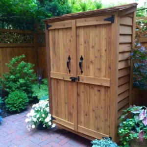4 ft. W x 2 ft. D Garden Chalet Cedar Wood Tool Shed