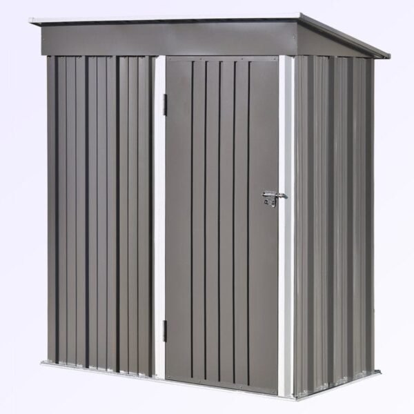 5 ft. 3 in. W x 3 ft. D Metal Storage Shed