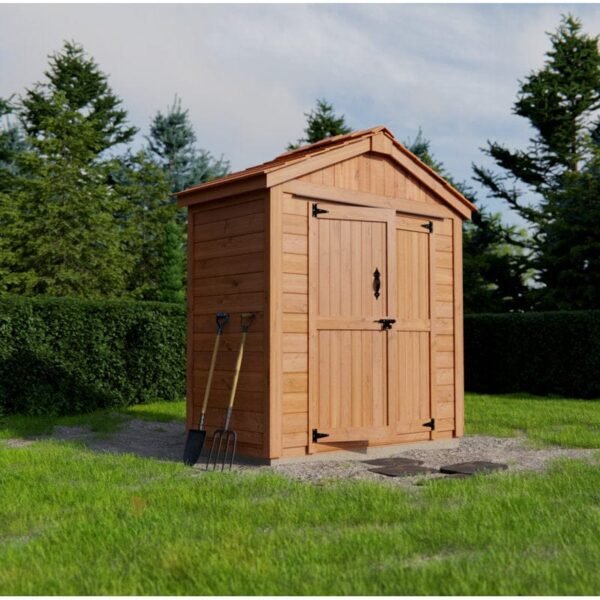6 ft. W x 3 ft. D Solid Wood Storage Shed