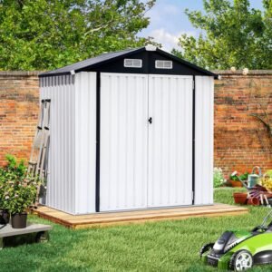 6 ft. W x 4 ft. D Metal Storage Shed