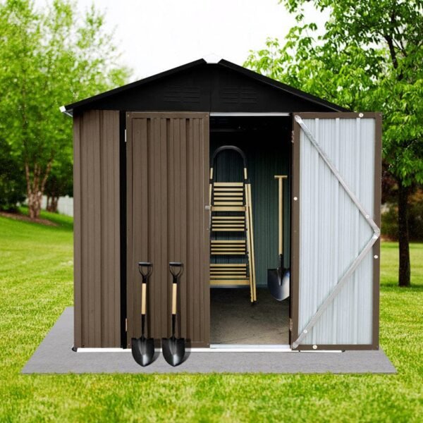 6 ft. W x 4 ft. D Metal Storage Shed - Image 5
