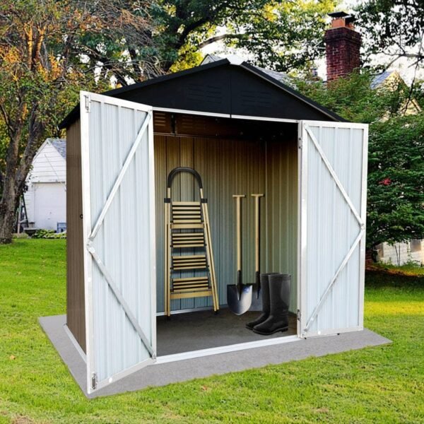 6 ft. W x 4 ft. D Metal Storage Shed - Image 4