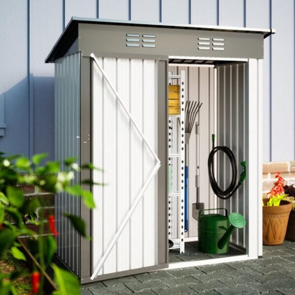 6 ft. W x 5 ft. D Lean-to Tool Shed - Image 8