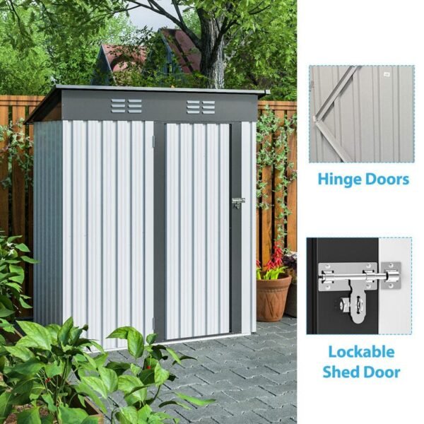 6 ft. W x 5 ft. D Lean-to Tool Shed - Image 3