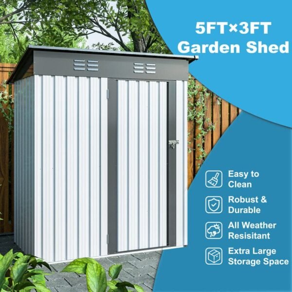 6 ft. W x 5 ft. D Lean-to Tool Shed - Image 5