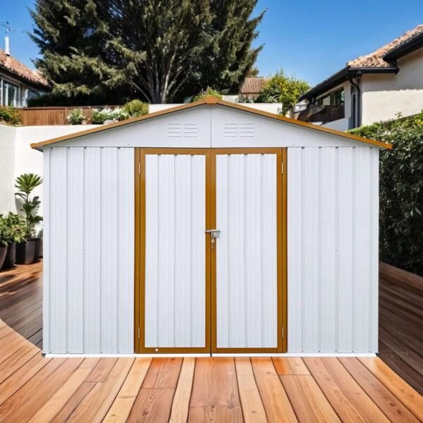 6ftx8ft Metal Outdoor Storage Shed - for Garden Shelter - Image 2