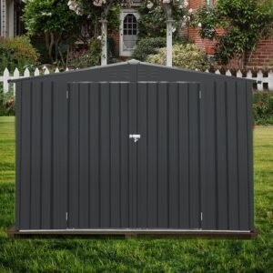 8.06 ft. W x 8.06 ft. D Metal Horizontal Storage Shed