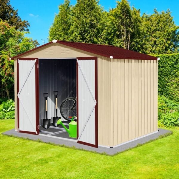 9 ft. W x 6 ft. D Metal Storage Shed - Image 2