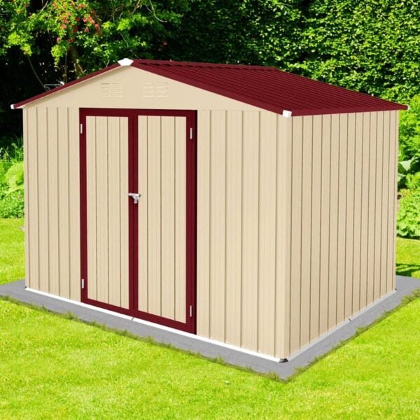9 ft. W x 6 ft. D Metal Storage Shed - Image 3