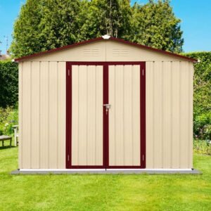9 ft. W x 6 ft. D Metal Storage Shed