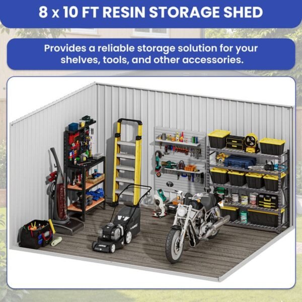 Galvanized Steel Outdoor Storage Shed - Image 3