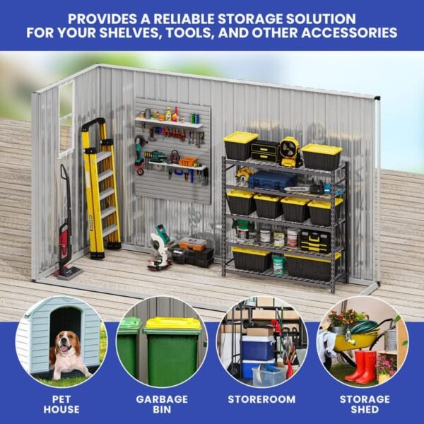 Galvanized Steel Storage Shed - Image 5