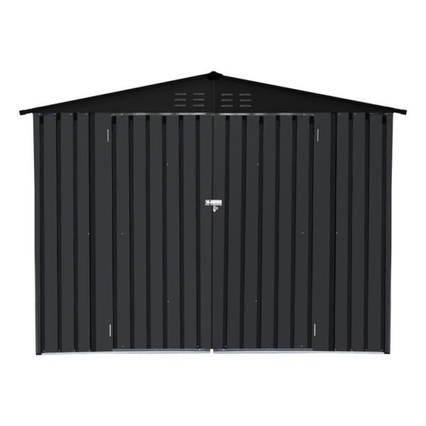 Outdoor Metal Storage Shed with Double Lockable Doors,Compact Bike Shed for Garden, Backyard, Pool, Patio Utility, Tool Storage - Image 7