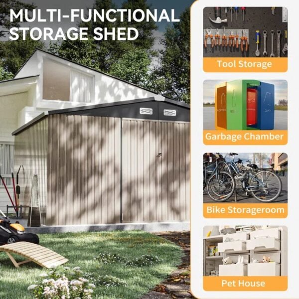 Outdoor Storage Shed With Base 10 X 12 Ft - Image 5