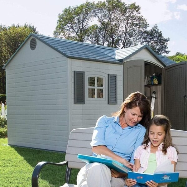 Side Entry 15 ft. W x 8 ft. D Plastic Storage Shed - Image 5