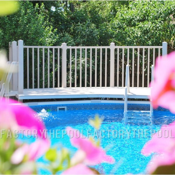 5'X13.5' Resin Pool Fan Deck With In-Pool & Ground to Deck Steps - Image 3