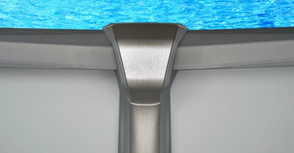 12'x24'x54" Saltwater Aurora Oval Pool with Resin Composite Wall - Image 2
