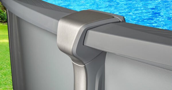 12'x24'x54" Saltwater Aurora Oval Pool with Resin Composite Wall - Image 3