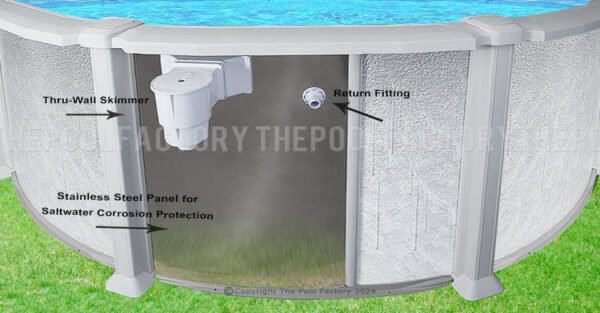 12'x16'x54" Saltwater 8000 Oval Pool - Image 2