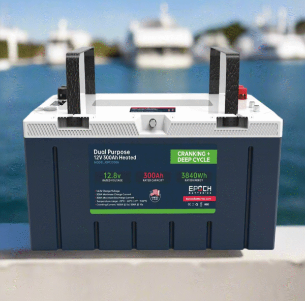 12V 300Ah - Group 8D - Cranking & Deep Cycle Lithium Battery (Dual Purpose)