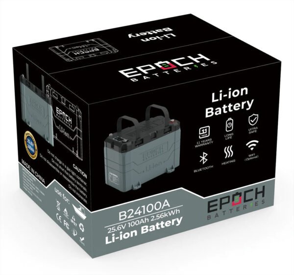 24V 100AH Marine Lithium Battery For Trolling Motors - Bluetooth and Heating Feature - Image 7