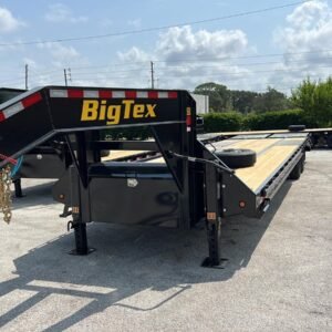 35 Foot Big Tex Tandem Dual Wheel Axle with Mega Ramp Black Gooseneck Trailer (22GN-35D5A-MRBK)