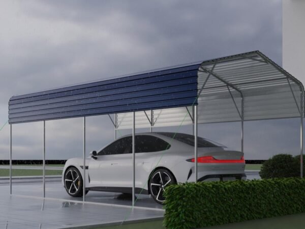 11x19FT Heavy Duty Metal Carport | Galvanized Outdoor Shelter for Cars, Boats & Parties - Image 6
