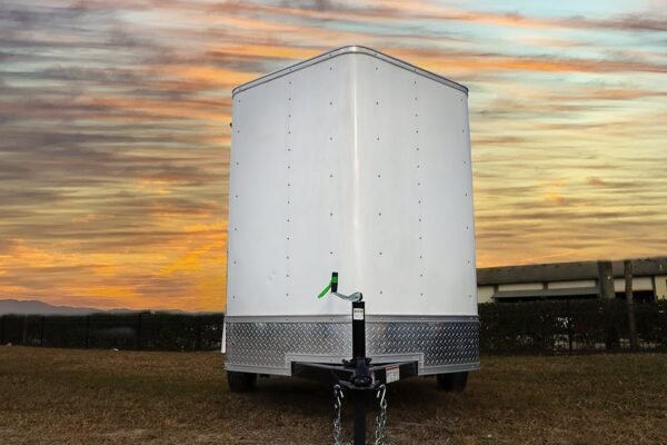 Small White Enclosed Trailer - Image 12