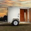 Small White Enclosed Trailer - Image 17