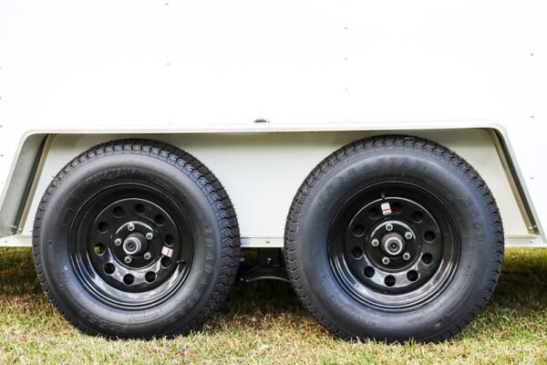 Big White Enclosed Trailer - Image 18