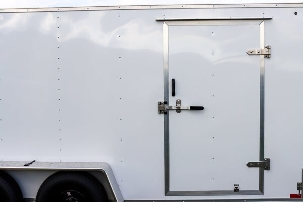 Big White Enclosed Trailer - Image 19