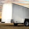 Small White Enclosed Trailer - Image 5