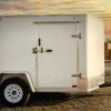 Small White Enclosed Trailer - Image 6