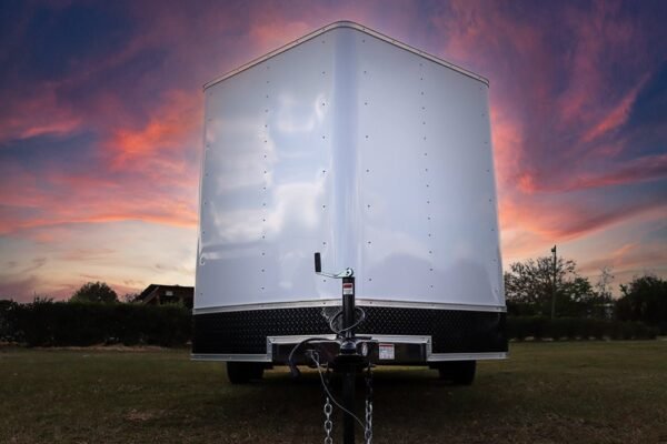Big White Enclosed Trailer - Image 5