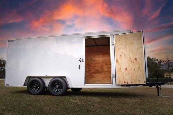 Big White Enclosed Trailer - Image 6
