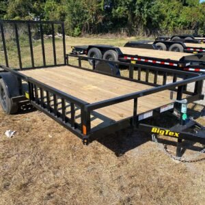 Big Tex 35SA-14BKRSX Single Axle ATV Trailer  83"x14'  Black