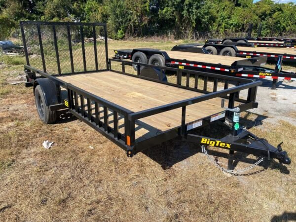 Big Tex 35SA-14BKRSX Single Axle ATV Trailer  83"x14'  Black