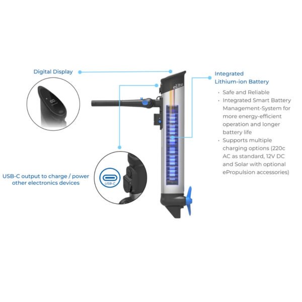 EPropulsion eLite 1.5hp 500W Electric Outboard Motor - Image 2