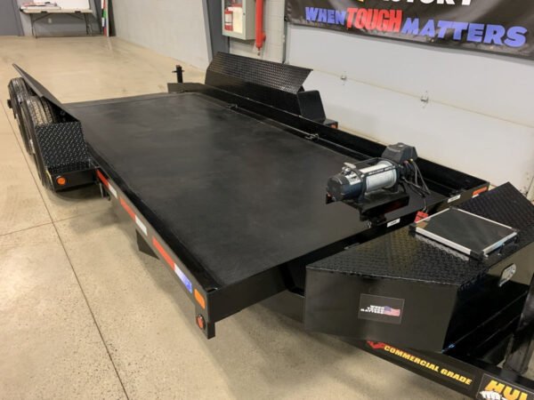14,000# GVWR Hydraulic Drop Deck Equipment Float Trailer - Image 4