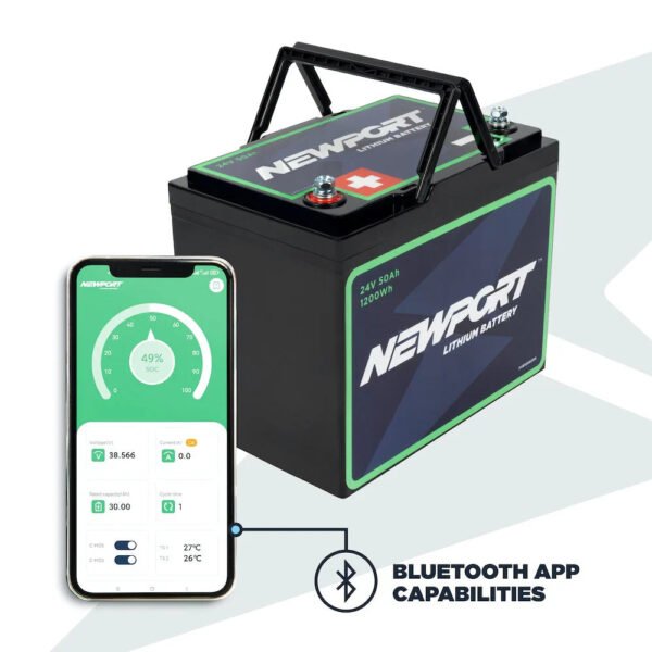 Newport 24V 50Ah Lithium (LiFePO4) Trolling Motor Battery - Image 2