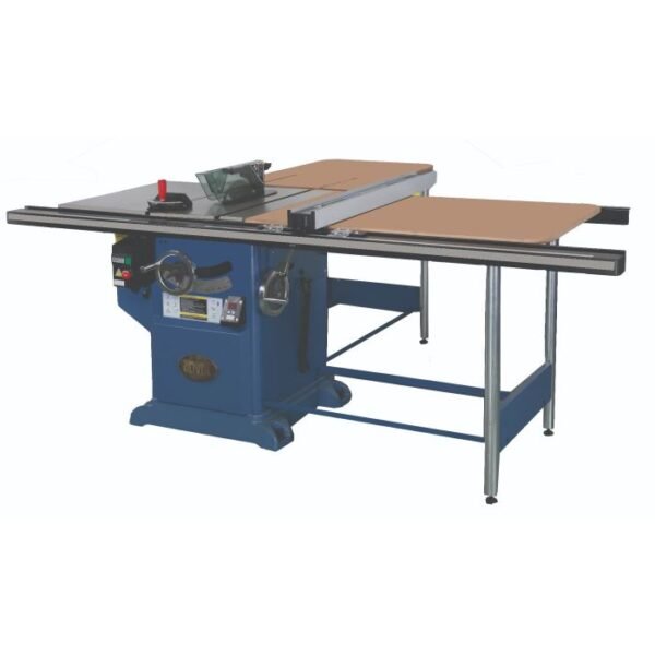 Oliver Machinery 12” Single Phase 5 HP Professional Heavy-Duty Table Saw with 52” Rails with side table - Image 2