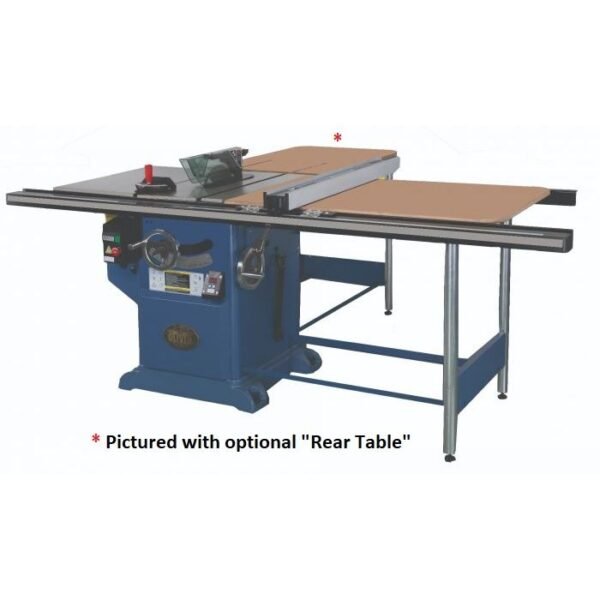 Oliver Machinery 10” Single Phase  5 HP Professional Heavy-Duty Table Saw with 52” Rails - Image 2