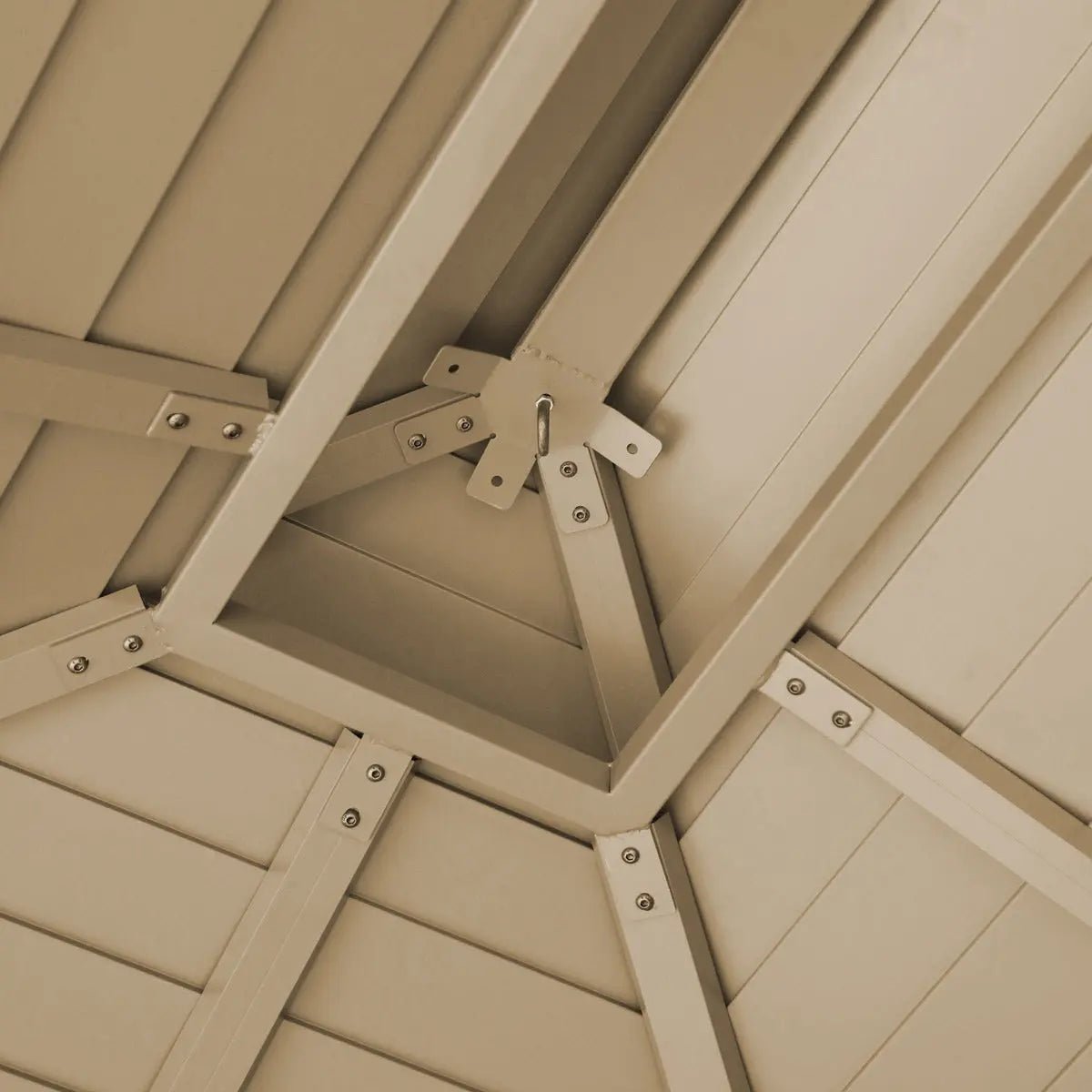 10’ x 20’ Hardtop, Double Tier Steel Roof Patio Gazebo, Mosquito Nets & Curtains Included, TMG-LGZ21 - Image 19