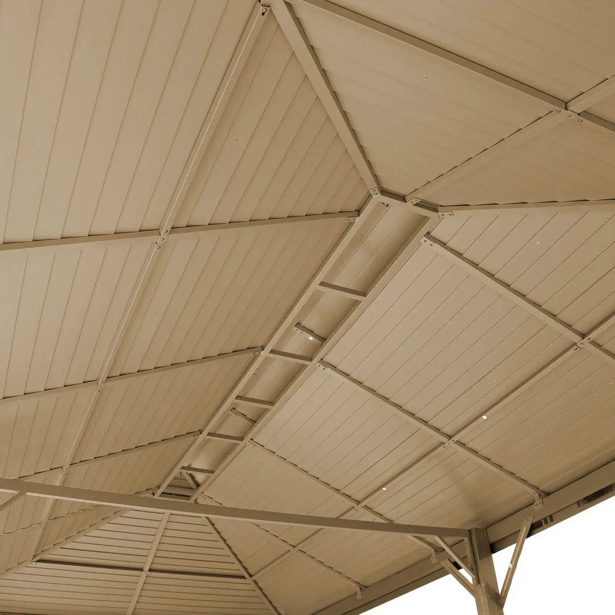 10’ x 20’ Hardtop, Double Tier Steel Roof Patio Gazebo, Mosquito Nets & Curtains Included, TMG-LGZ21 - Image 20