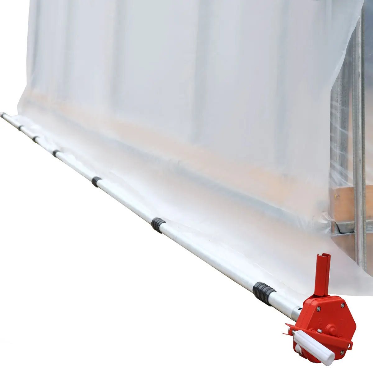 10’ x 40’ Lean-To Greenhouse Grow Tent w/6 Mil Clear EVA Plastic Film, Cold Frame, Hand Crank Roll-Up Side, 6-½’ Sidewall, TMG-GHL1040 - Image 11