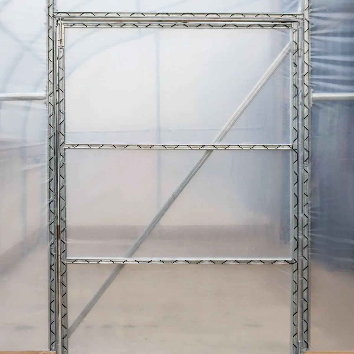 10’ x 40’ Lean-To Greenhouse Grow Tent w/6 Mil Clear EVA Plastic Film, Cold Frame, Hand Crank Roll-Up Side, 6-½’ Sidewall, TMG-GHL1040 - Image 12