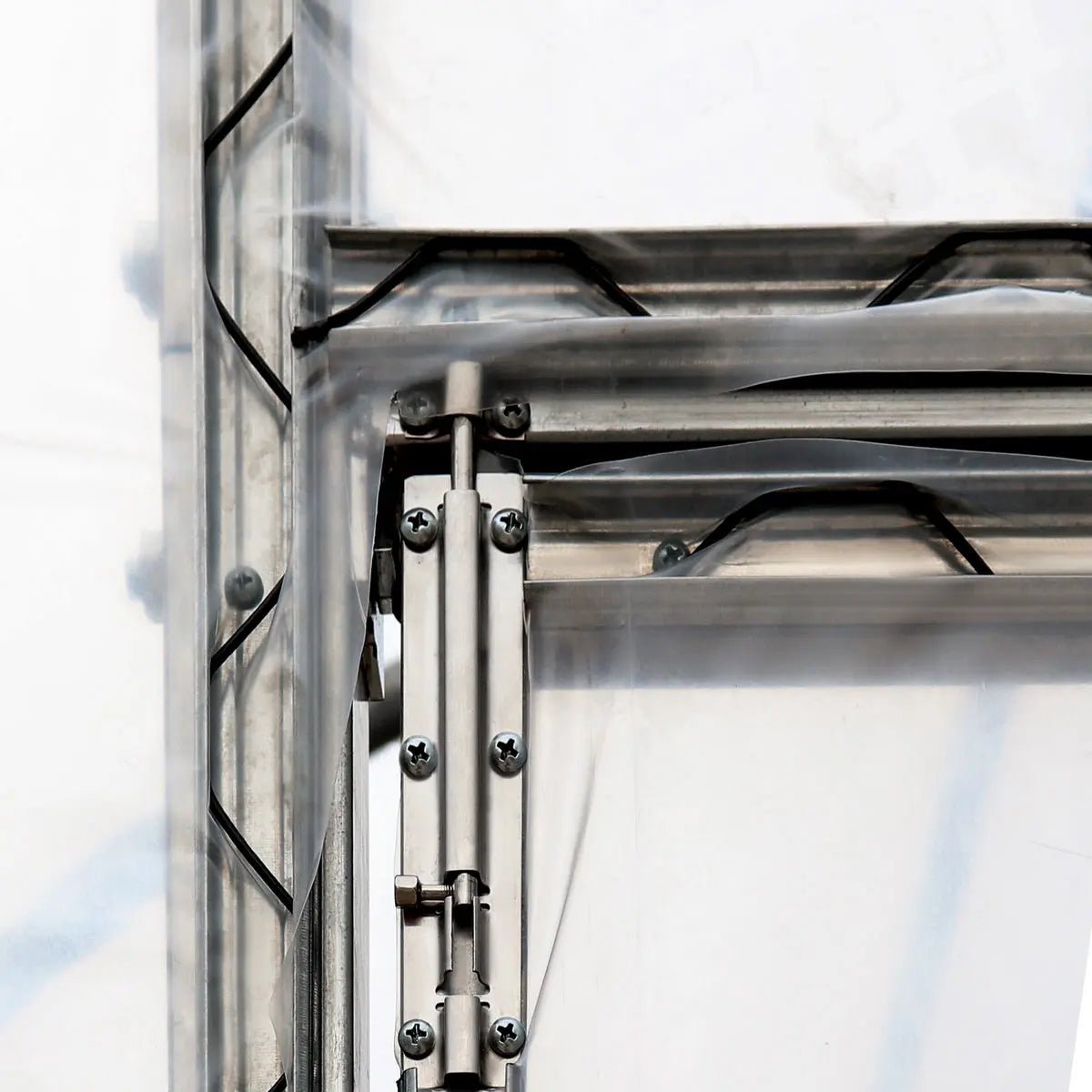 10’ x 40’ Lean-To Greenhouse Grow Tent w/6 Mil Clear EVA Plastic Film, Cold Frame, Hand Crank Roll-Up Side, 6-½’ Sidewall, TMG-GHL1040 - Image 16